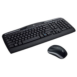 Logitech Wireless Combo MK330 clavier Souris incluse Bureau USB AZERTY Français Noir