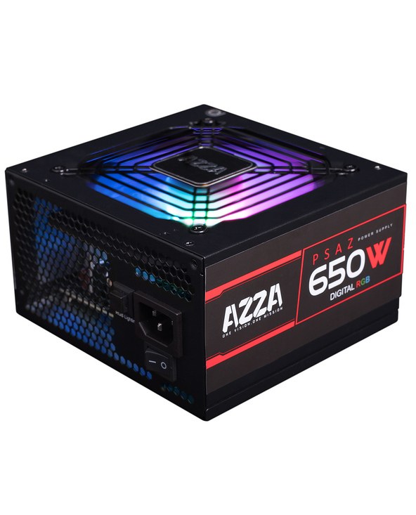 Azza PSAZ-650W(ARGB) unité d'alimentation d'énergie 20+4 pin ATX ATX Noir
