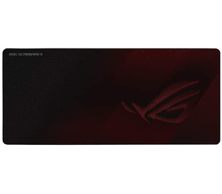 ASUS ROG Strix Scabbard II Tapis de souris de jeu Noir, Rouge