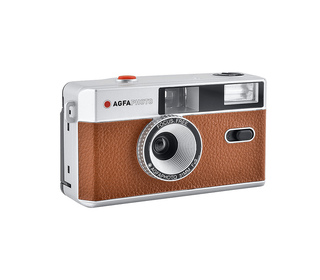 AgfaPhoto 603002 caméra vidéo Caméra-film compact 35 mm Marron, Argent