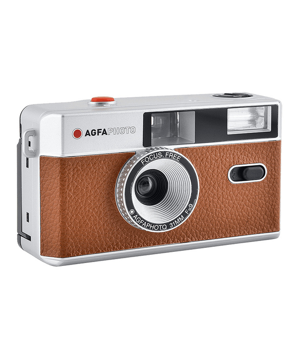 AgfaPhoto 603002 caméra vidéo Caméra-film compact 35 mm Marron, Argent AgfaPhoto 603002 caméra vidéo Caméra-film compact 35 mm Marron, Argent