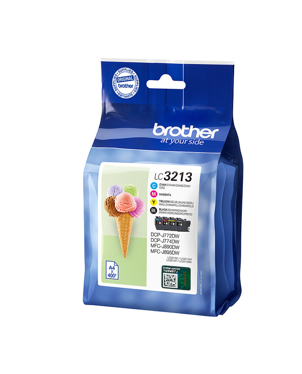 Brother LC-3213VAL cartouche d'encre 4 pièce(s) Original Rendement élevé (XL) Noir, Cyan, Magenta, Jaune