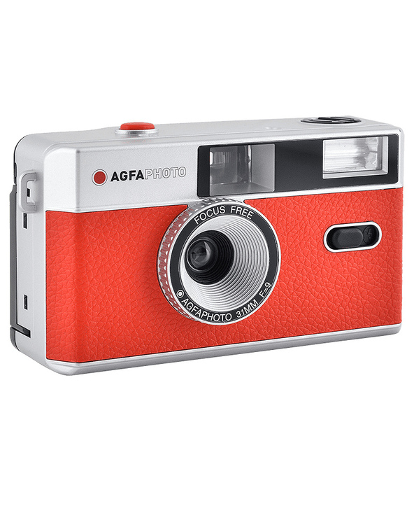 AgfaPhoto 603001 caméra vidéo Caméra-film compact 35 mm Rouge, Argent