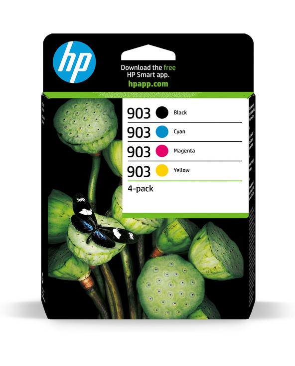 HP 903 Pack de 4 cartouches d'encre Noir/Cyan/Magenta/Jaune authentiques