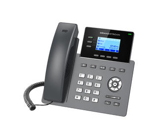 Grandstream Networks GRP2603 téléphone fixe Noir 3 lignes LCD