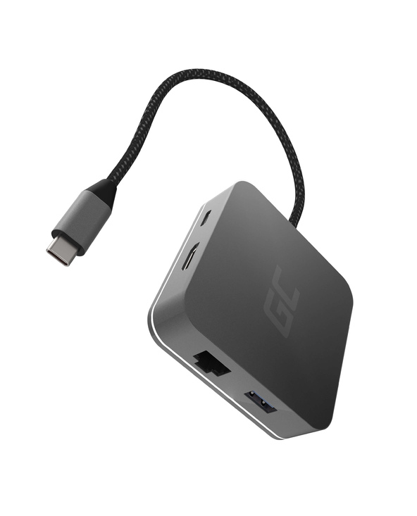 Green Cell AK61 station d'accueil USB 3.2 Gen 1 (3.1 Gen 1) Type-C Argent