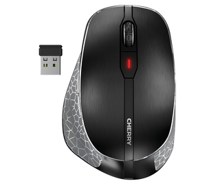 CHERRY MW 8 ERGO Souris ergonomique sans fil (RF/Bluetooth), noir, USB