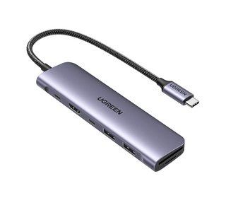 Ugreen 15214 station d'accueil Avec fil USB 3.2 Gen 1 (3.1 Gen 1) Type-C Lilas, Métallique