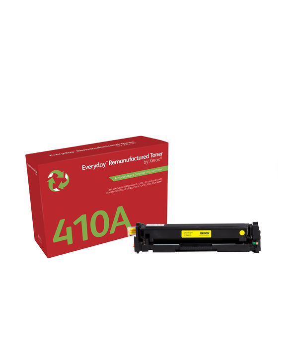 Everyday Toner remanufacturé Jaune  de Xerox compatible avec HP 410A (CF412A), Capacité standard