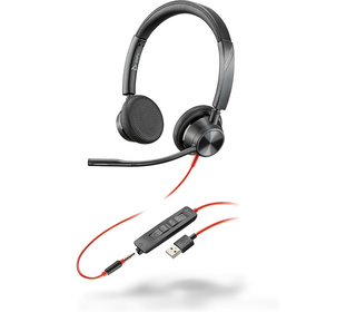 POLY Blackwire 3325 USB-A + 3.5mm Stereo Headset