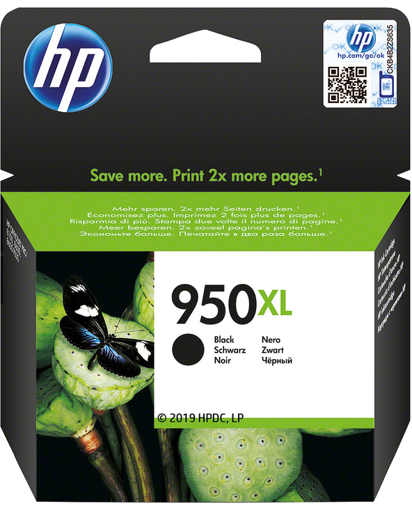 HP 950XL cartouche d'encre noir grande capacité authentique