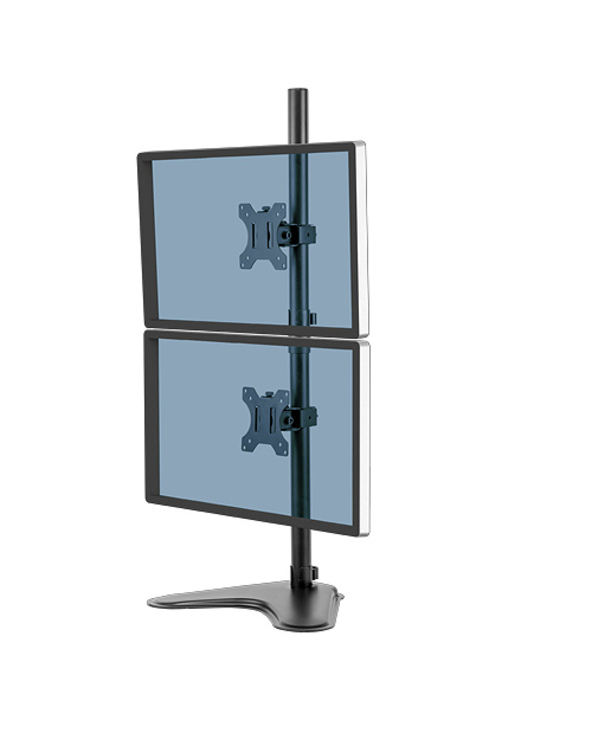 Fellowes Seasa Bras porte-écrans double vertical sur pied