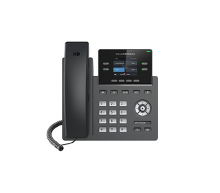 Grandstream Networks GRP2612P téléphone fixe Noir 2 lignes TFT