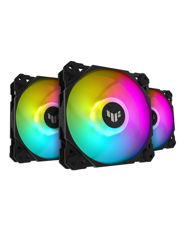 ASUS TUF Gaming TF120 ARGB Fan - Triple Fan Kit with ARGB Controller Boitier PC Refroidisseur d'air 12 cm Noir