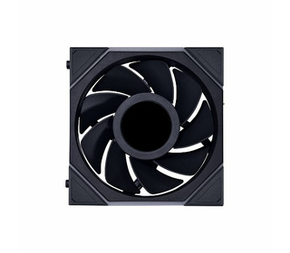 Lian Li 12RTLLCD1B système de refroidissement d’ordinateur Boitier PC Ventilateur 12 cm Noir 1 pièce(s)