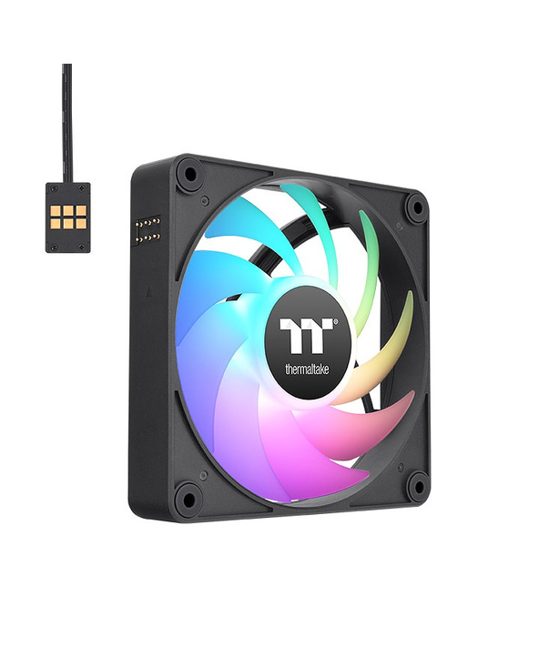 Thermaltake CT120 EX ARGB Boitier PC Ventilateur 12 cm Noir, Blanc 3 pièce(s)
