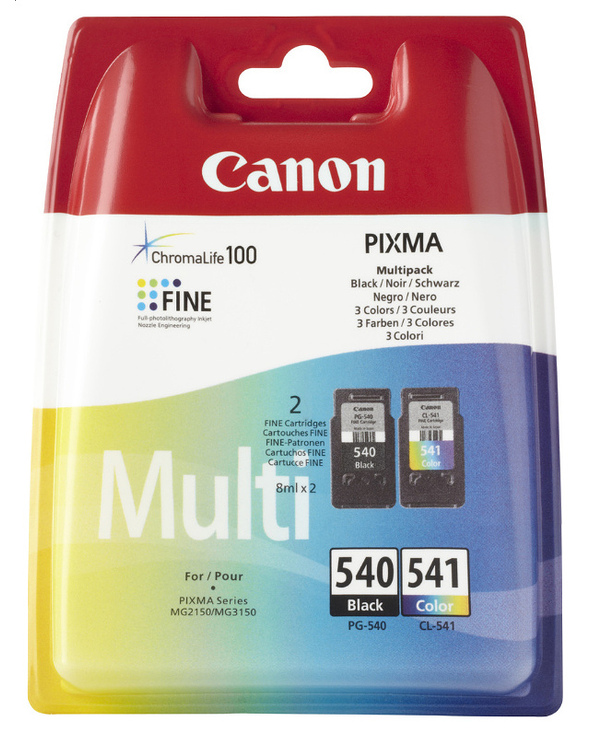 Canon PG-540 / CL-541 cartouche d'encre 2 pièce(s) Original Noir, Cyan, Magenta, Jaune