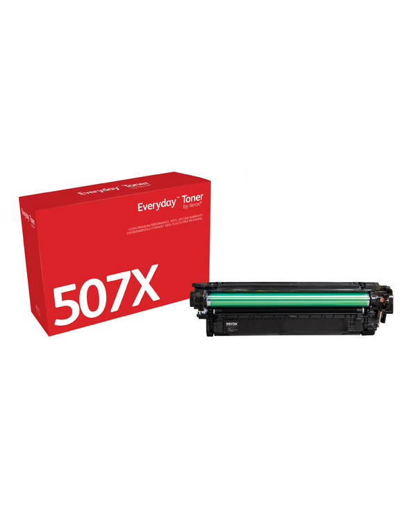 Everyday Toner Noir  de Xerox compatible avec HP 507X (CE400X), Grande capacité