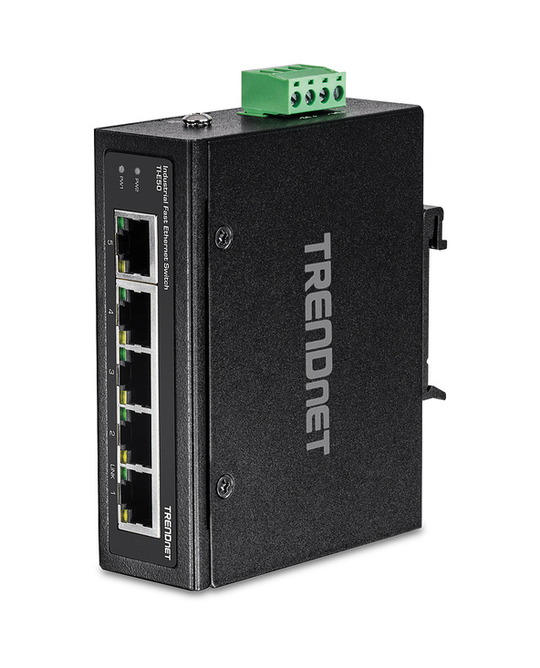 Trendnet TI-E50 commutateur réseau Non-géré Fast Ethernet (10/100) Noir