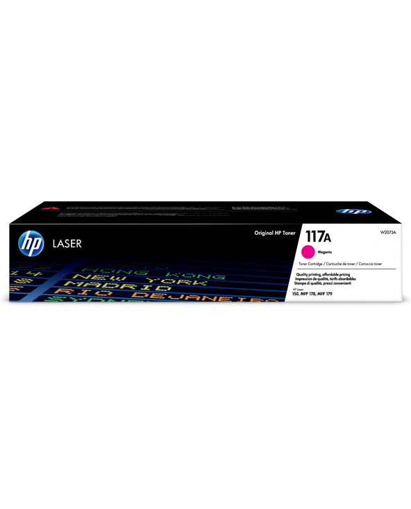 HP Cartouche de toner laser authentique 117A, magenta
