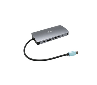 i-tec Metal USB-C Travel Nano Dock HDMI/VGA with LAN + Power Delivery 100 W