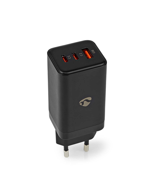 Nedis Universal GaN Wall Charger Ordinateur portable, Smartphone, Tablette Noir Secteur Charge rapide Intérieure Nedis Universal GaN Wall Charger Ordinateur portable, Smartphone, Tablette Noir Secteur Charge rapide Intérieure
