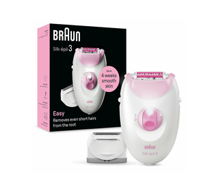 Braun Silk-épil 3 3-031 20 pince(s) Rose, Blanc