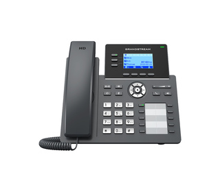 Grandstream Networks GRP2604P téléphone fixe Noir 3 lignes LCD