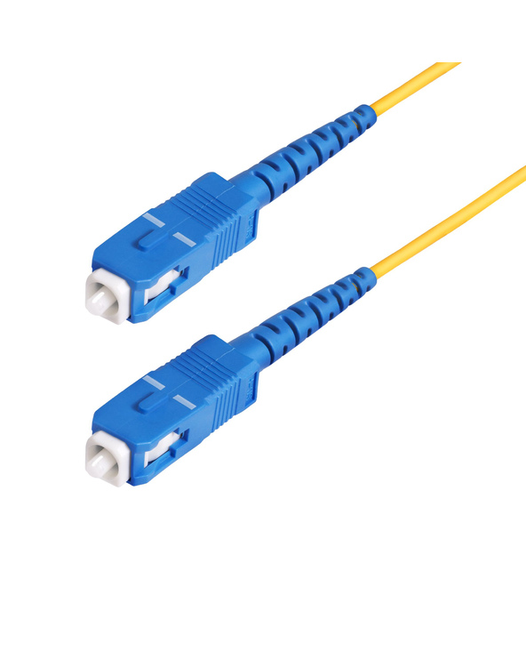 StarTech.com Câble Fibre Optique de 30m Duplex Monomode SC à SC (UPC) OS2, 9/125µm, 40G/100G, Cordon Fibre Optique, Insensible à