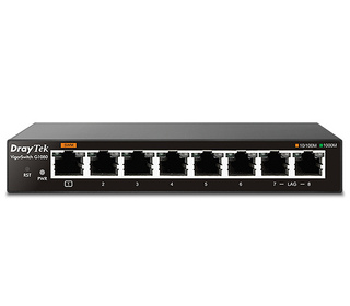 DrayTek VigorSwitch G1080 Géré L2 Gigabit Ethernet (10/100/1000) Noir