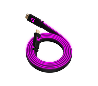 Floating Grip FG-HDMILED-300-PINK câble HDMI 3 m HDMI Type A (Standard) Noir