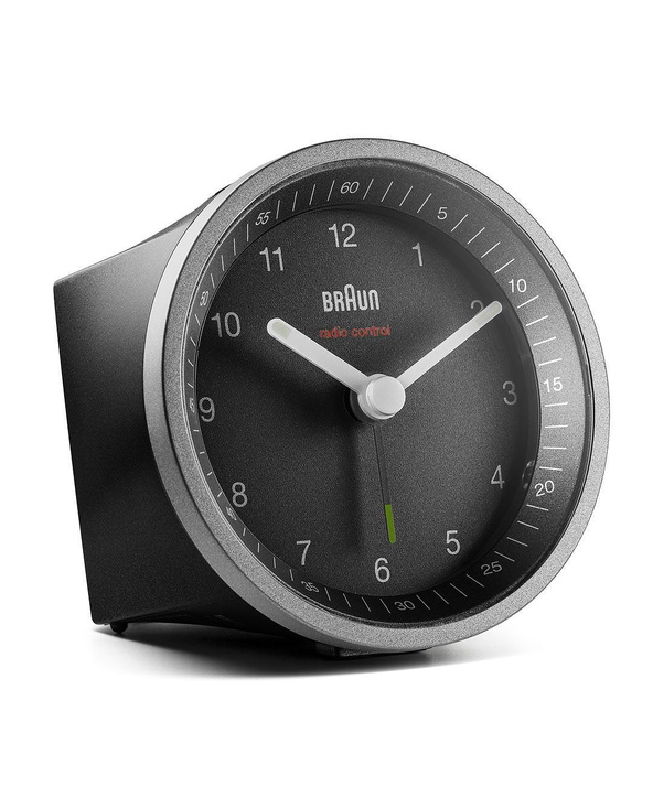 Braun BC07SB-DCF Réveil à quartz Noir, Argent