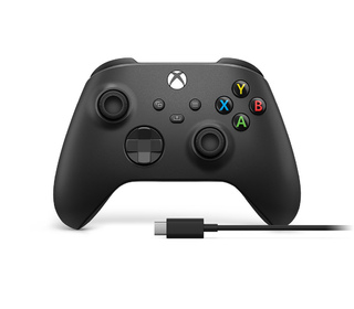 Microsoft Xbox Wireless Controller + USB-C Cable Noir Manette de jeu Analogique/Numérique PC, Xbox One, Xbox One S, Xbox One X, 