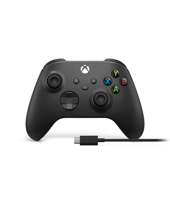 Microsoft Xbox Wireless Controller + USB-C Cable Noir Manette de jeu Analogique/Numérique PC, Xbox One, Xbox One S, Xbox One X, 