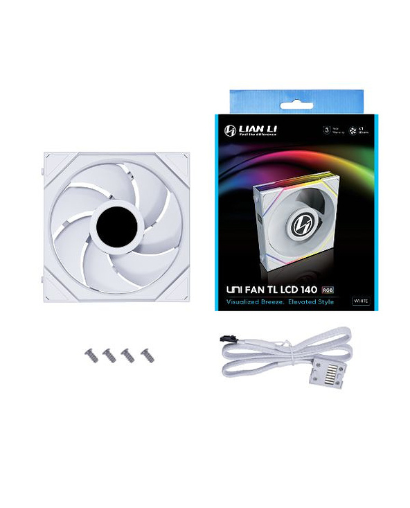 Lian Li UNI FAN TL LCD Boitier PC Ventilateur 14 cm Blanc