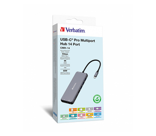 Verbatim CMH-14 USB Type-C 5000 Mbit/s Argent