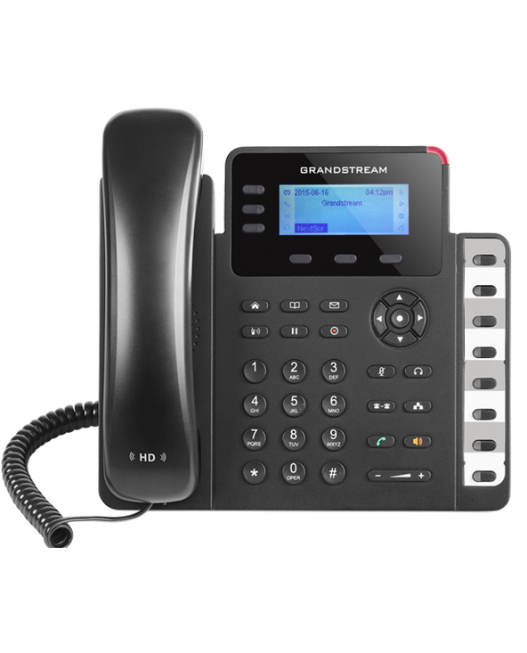 Grandstream Networks GXP1630 téléphone fixe Noir, Gris 3 lignes LCD