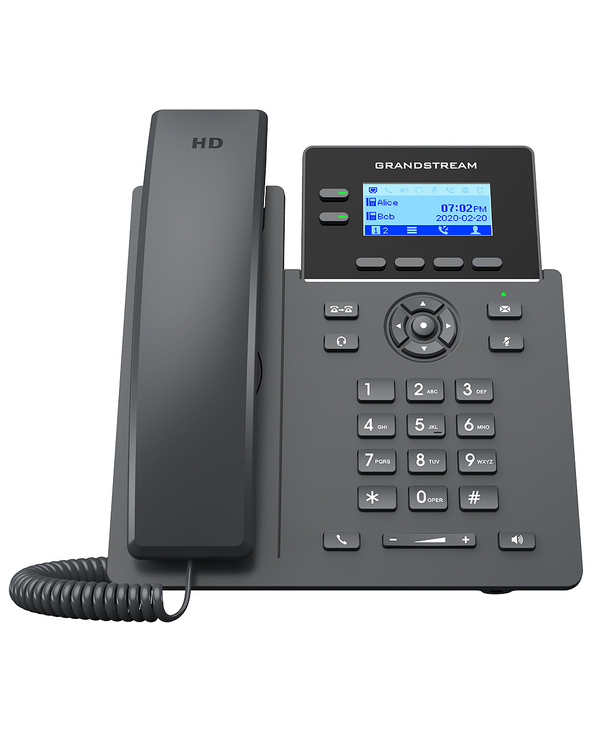 Grandstream Networks GRP2602W téléphone fixe Noir LCD Wifi