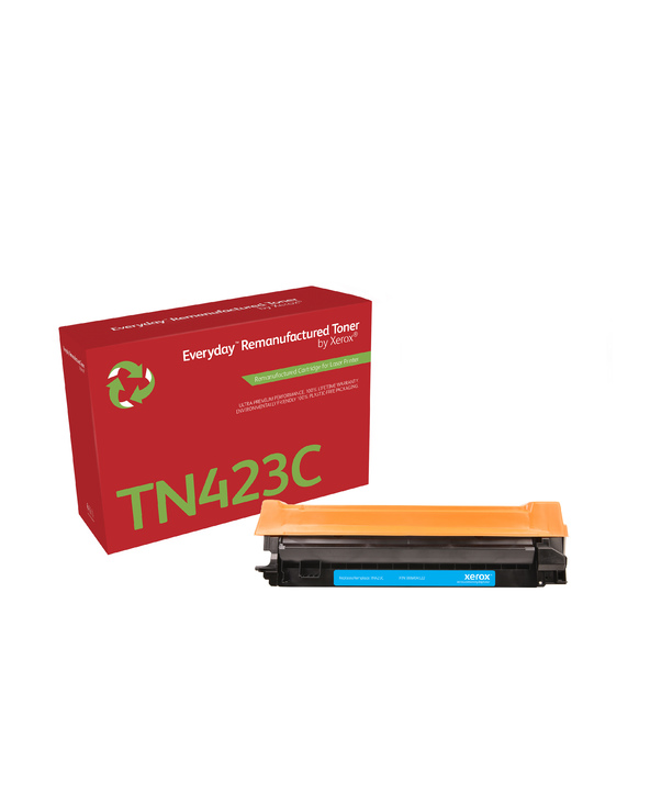 Everyday Toner remanufacturé Cyan  de Xerox compatible avec Brother TN423C, Grande capacité
