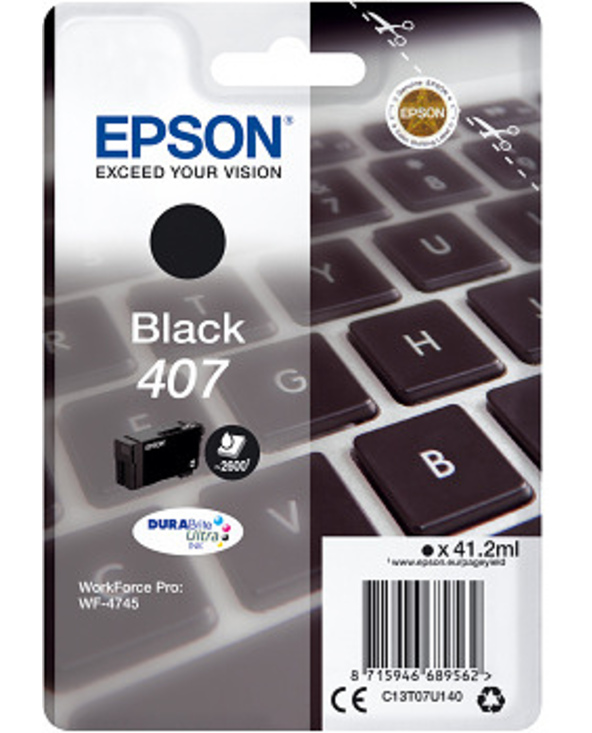 Epson WF-4745 cartouche d'encre 1 pièce(s) Original Rendement élevé (XL) Noir Epson WF-4745 cartouche d'encre 1 pièce(s) Original Rendement élevé (XL) Noir