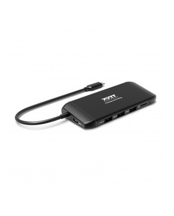 Port Designs 901913 hub & concentrateur USB 2.0 Type-C 5000 Mbit/s Noir
