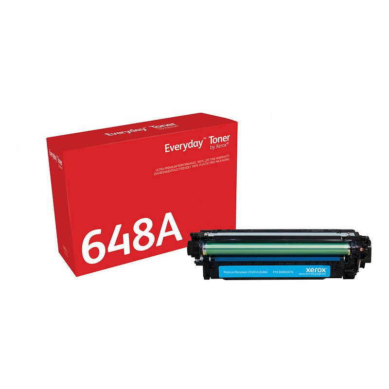 Everyday Toner Cyan  de Xerox compatible avec HP 648A (CE261A), Capacité standard