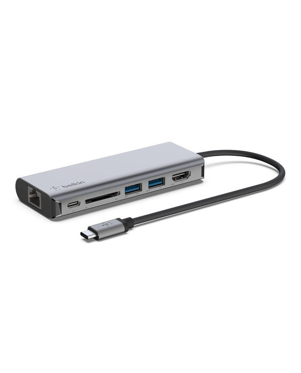 Belkin AVC008BTSGY station d'accueil USB 3.2 Gen 1 (3.1 Gen 1) Type-C Noir, Gris