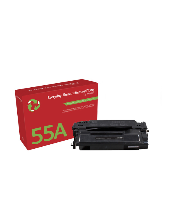 Everyday Toner remanufacturé Mono  de Xerox compatible avec HP 55A (CE255A), Capacité standard