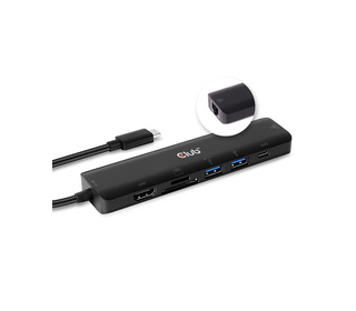 CLUB3D CSV-1592 station d'accueil USB 3.2 Gen 1 (3.1 Gen 1) Type-C Noir