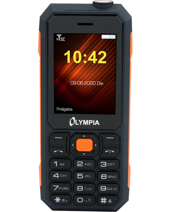 Olympia Active Outdoor 6,1 cm (2.4") 112 g Noir, Orange Téléphone d'entrée de gamme