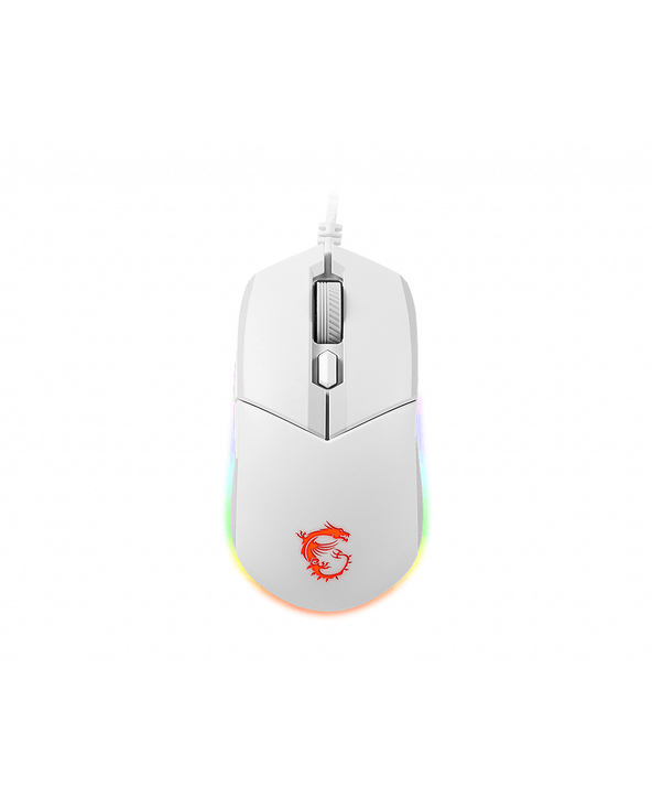MSI CLUTCH GM11 WHITE souris Jouer Ambidextre USB Type-A Optique 5000 DPI