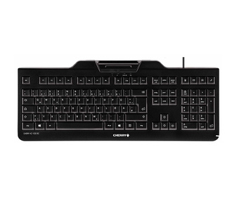 CHERRY KC 1000 SC clavier Universel USB AZERTY Belge Noir