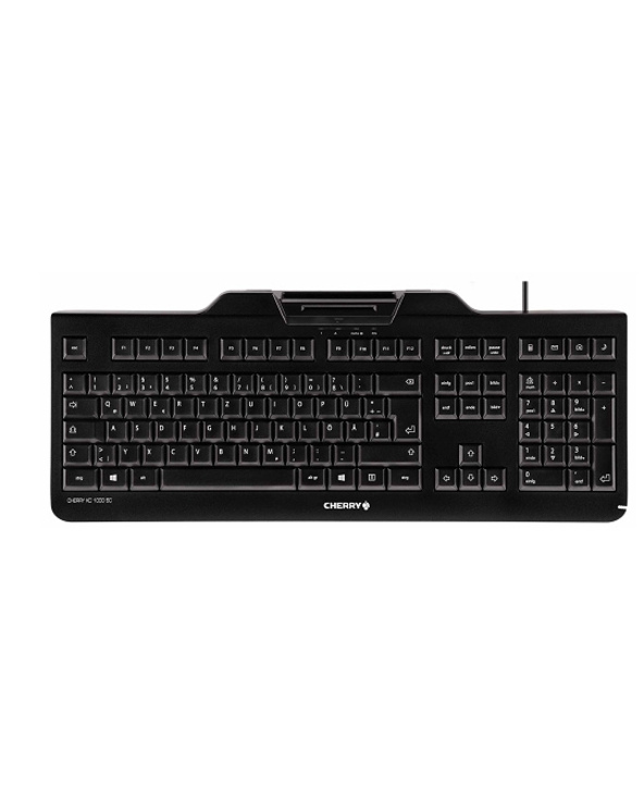 CHERRY KC 1000 SC clavier Universel USB AZERTY Belge Noir