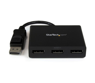 StarTech.com Répartiteur DisplayPort 1.2 à 3 ports, Adaptateur Multi-Moniteur DisplayPort vers 3x DP, Hub MST Double pour Ordina